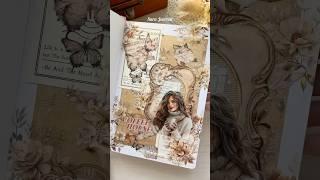 ASMR Brown Journaling#journaling #journalwithme #scrapbooking