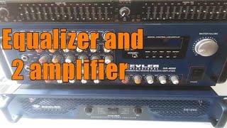 How to setup equalizer and 2 amplifier