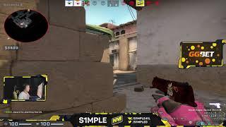 s1mple 1v4 FPL clutch