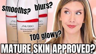 Foundation Over 45 |  NEW Shiseido Revitalessence Foundation Review + Wear