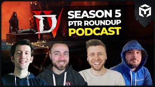 Diablo 4 Season 5 PTR Roundup Maxroll Podcast - @wudijo @MacroBioBoi @Chronikz @Raxxanterax