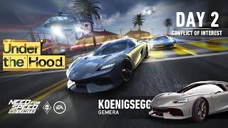 Need For Speed: No Limits | Koenigsegg Gemera (Under The Hood - Day 2 | Conflict of Interest)