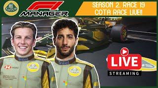 F1 Manager 2024 - Team Lotus Season 2, COTA Race Live!