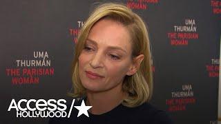 Uma Thurman Gets Emotional About Women Speaking Out On Sexual Harassment In Hollywood