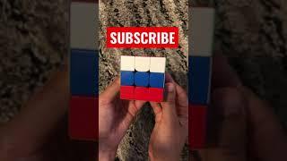 How to Make Russian  Flag on Rubik’s Cube!