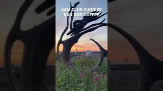 4am club run and sunrise coffe on the beach with Lemmy, I love my peaceful mornings ️️.