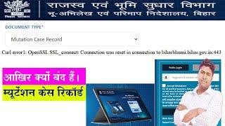 Bhu Abhilekh.Open SSL_ connect: Connection Was reset in connection to biharbhumi,bihar.gov.in:443