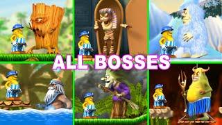 Incredible Jack All Bosses Jumping & Running (treetops, sand-filled tombs, icy caves, lava pits)