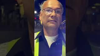 City of Laredo security guard shuts off phone from a man taking photos from a public street.