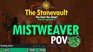 +16 The Stonevault Mistweaver POV | TWW S1 Mythic+