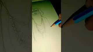 sanyasi baba drawing #art by sapna malviya # short # part 1##