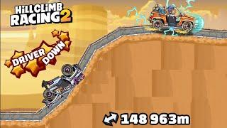 148KM BIGGEST DISTANCE EVER| DESERT VALLEY WORLD RECORD - Hill Climb Racing 2