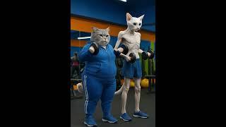 Fat and Skinny Cats Got Laughed At… Until This Transformation ️ #Shorts  #ai