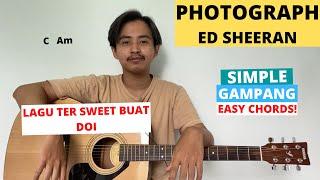 EASY GUITAR CHORDS (Photograph - Ed Sheeran) (Guitar Tutorial) Simple!