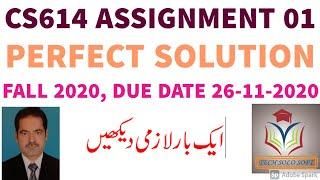 CS614 Assignment 1 Solution Fall 2020 by Tech Solo Soft