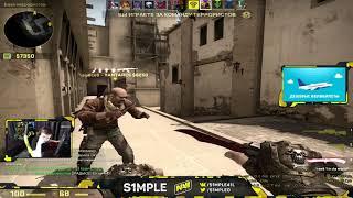 CS:GO - s1mple plays FPL on Mirage