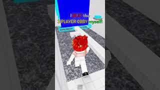 I BEAT the 3 player Roblox Obby MYSELF! 