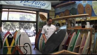 Poly Carbon Vinylester skimboard from Victoria Skimboards