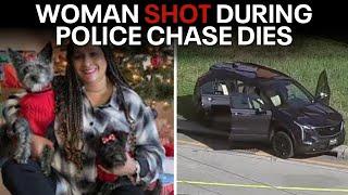 Woman dies after being shot by murder suspect during Richardson police chase