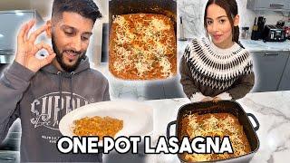 THE MOST QUICK & EASIEST ONE POT LASAGNE RECIPE  ADEENA LOVED IT!!! 