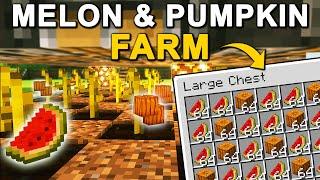 EASY Automatic Melon + Pumpkin Farm in Minecraft 1.21 (Tutorial)