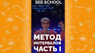 ЧТО ТАКОЕ МЕТОД ИНТЕРВАЛОВ? ЧАСТЬ I #shorts #математика #егэ #огэ #профильныйегэ #методинтервалов