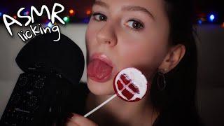 ASMR Lollipop Licking  АСМР Звуки Рта и Ликинг  Mouth Sounds & Zoom H6 