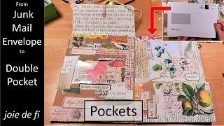 JUNK MAIL ENVELOPE Idea ⭐ Junk Journal POCKET Tutorial 