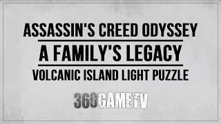 Assassin's Creed Odyssey A Family's Legacy - Volcanic Island Light Puzzle - How to open the Door