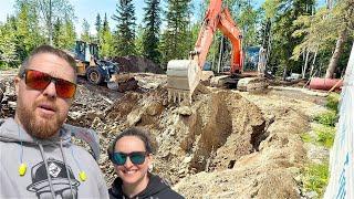 WE FINALLY BREAK GROUND For Our Hybrid Log Home Build