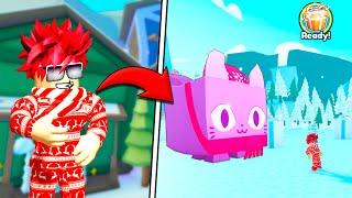 ПОЛУЧИЛ САМОГО РЕДКОГО ПЕТА В ИГРЕ RAINBOW TITANIC JOLLY CAT В PET SIMULATOR X ROBLOX