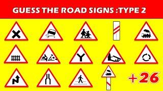 Guess The Road Signs Cautionary/Warning signs ANIMATION| Traffic Signs | Driving License  | Type 2