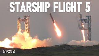 Starship Flight 5 | Launch & Booster Catch Tracking