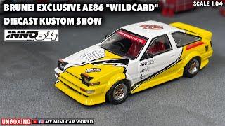 『MY MINI CAR WORLD』UNBOXING INNO64 1/64 BRUNEI EXCLUSIVE AE86 "WILDCARD" DIECAST KUSTOM SHOW