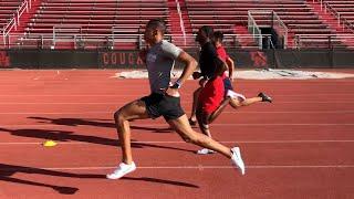 Workout Wednesday: Houston Sprint Training With Carl Lewis & Olympian Shaun Maswanganyi