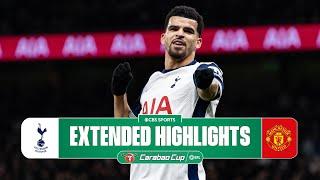 Tottenham vs. Man Utd: Extended Highlights | Carabao Cup | CBS Sports Golazo