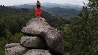 Backstage of another photo shoot on a rock.