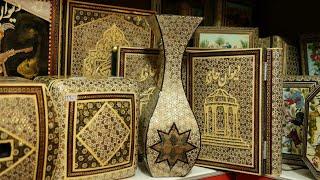 خاتم Khātam, an ancient Persian technique of inlay marquetry