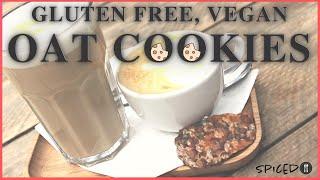 No cook gluten free vegan cookie recipe  |Sugar free Chocolate OAT COOKIES  | SPICED HEALTHY COOKING