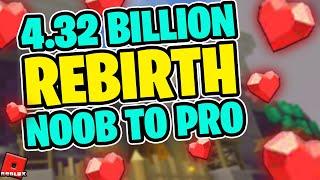 Level 4.32 BILLION Rebirth!!! | Noob to Pro | Giant Simulator