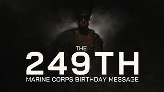 249th Marine Corps Birthday Message