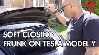 Tesla Model Y .. Frunk Soft Closing installation