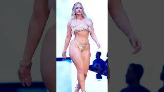 Sexy model Marissa Dubois in golden bikini in Fashion Show  #bikini #skirts #hot #thighs #lingerie