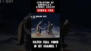 Evolution of Godzilla's atomic breath I SHOWA ERA 05  #atomicbreath #godzilla  #showa