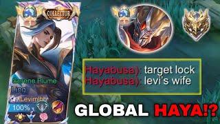 LING FASTHAND VS GLOBAL HAYABUSA (HE TARGET LOCK MY WIFE)!? - MLBB