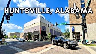 Alabama Driving Tour, USA - Downtown Huntsville, Alabama - 4K