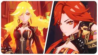 Pyro Archon Mavuika Shows off her Glowing Hair (Cutscene) Natlan Archon Quest | Genshin Impact 5.0