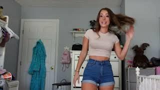 Jean Shorts Try on Haul #jeans #try #haul #girls #teens #marsden #ootd #Kate #sarah