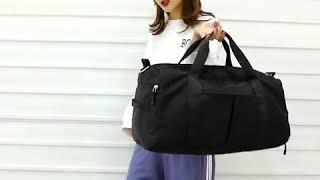 badgeSUPERSPORT Lightweight Soft Nylon Duffel Gym Sports Small Duffle Shoes Bag