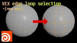 VEX edge loop selection script tutorial Houdini